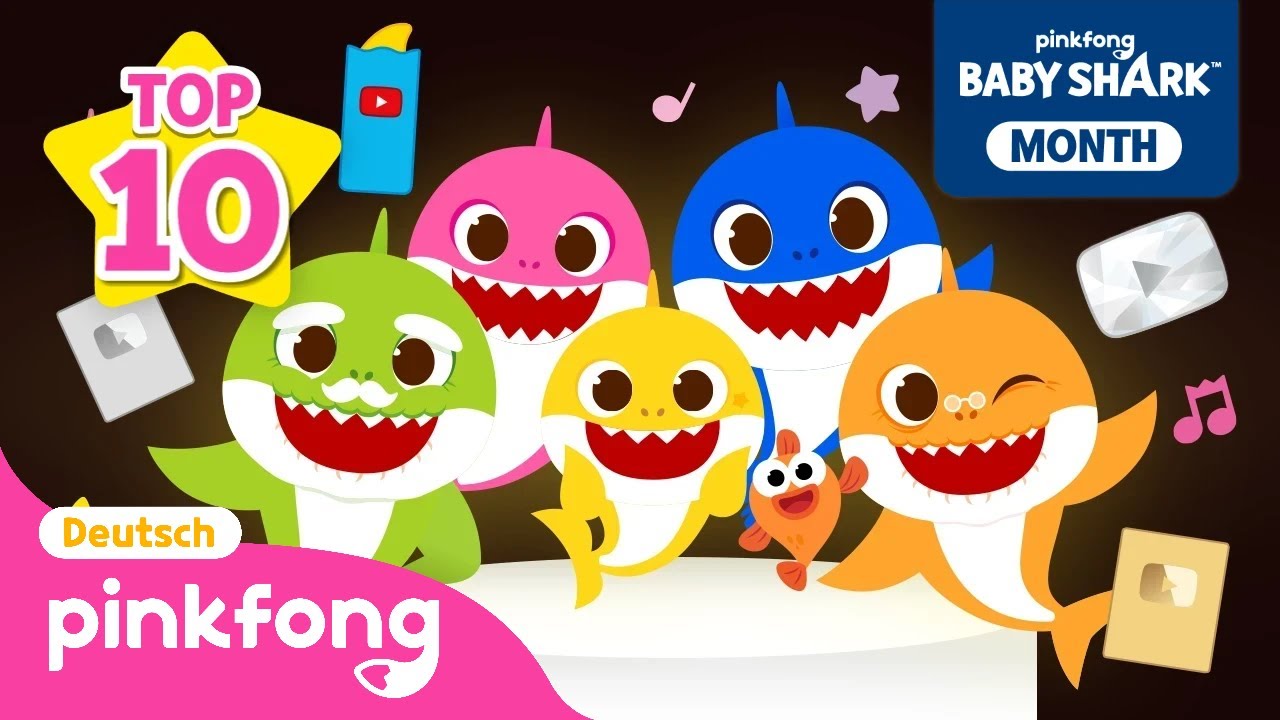 Die beliebtesten Baby-Hai-Lieder aller Zeiten 🏆ㅣHai-MonatㅣPinkfong, Baby Hai! Kinderlieder