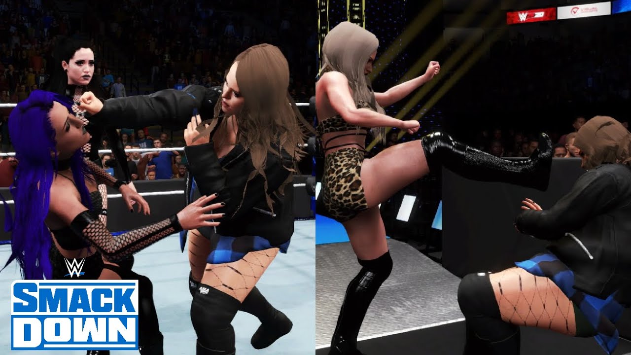 WWE 2K20 SMACKDOWN DOUDROP INTERRUPTS JESSICA & GIGI'S FACE TO FACE