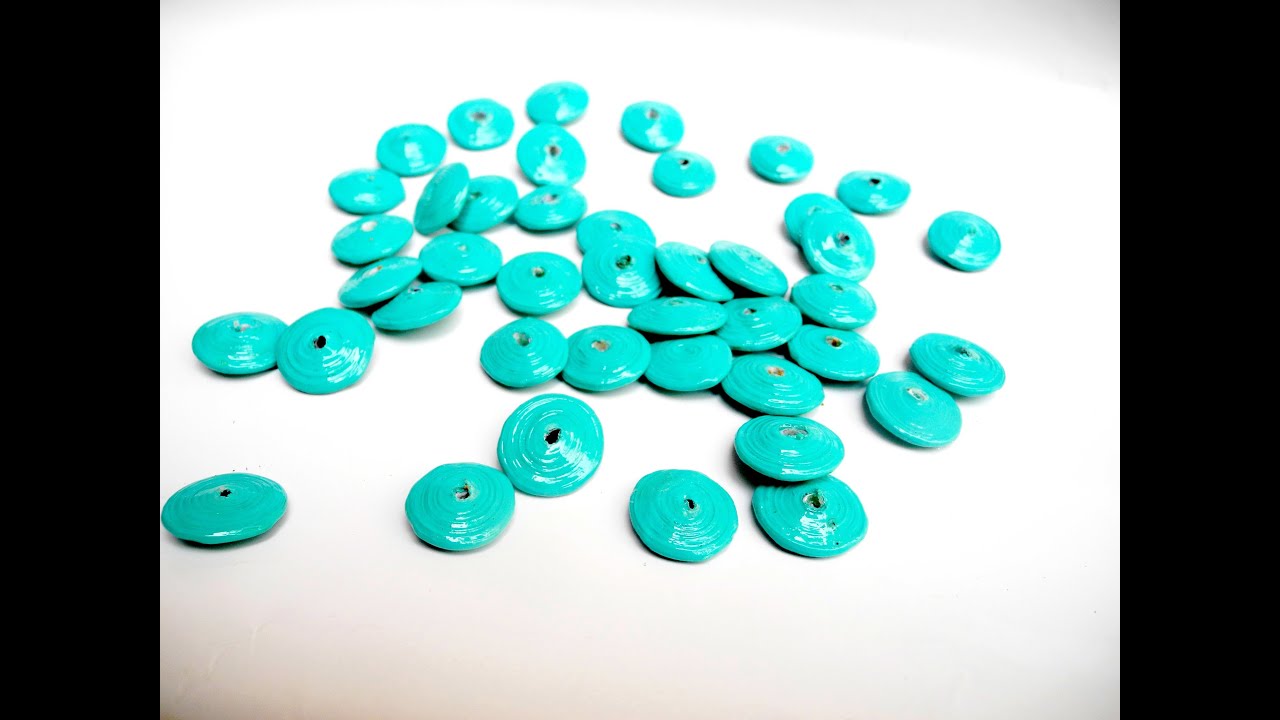 Paper Bead(Saucer shaped)- Tutorial ( cuentas de papel)