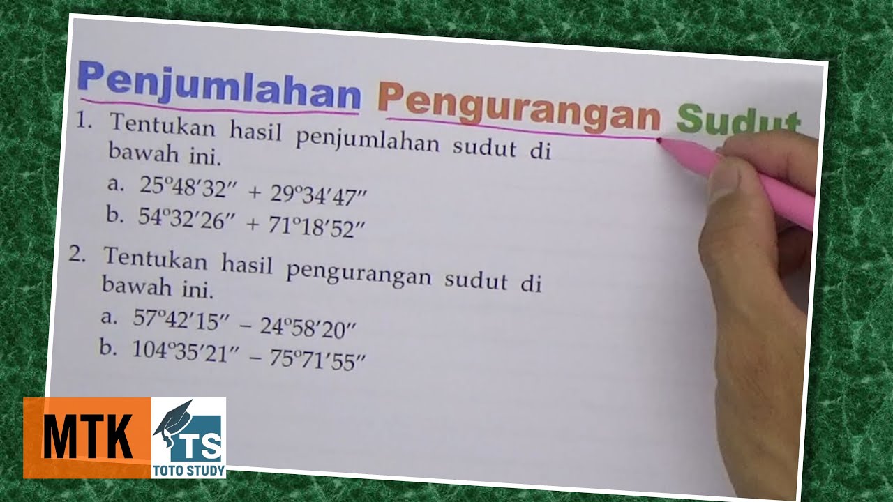 Sudut Penjumlahan dan Pengurangan