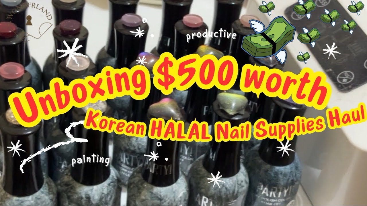 Shopping $500 Korean HALAL certified Nail Supplies Haul💸 | Belanja Kebutuhan Nailart di FANKU BEAUTY