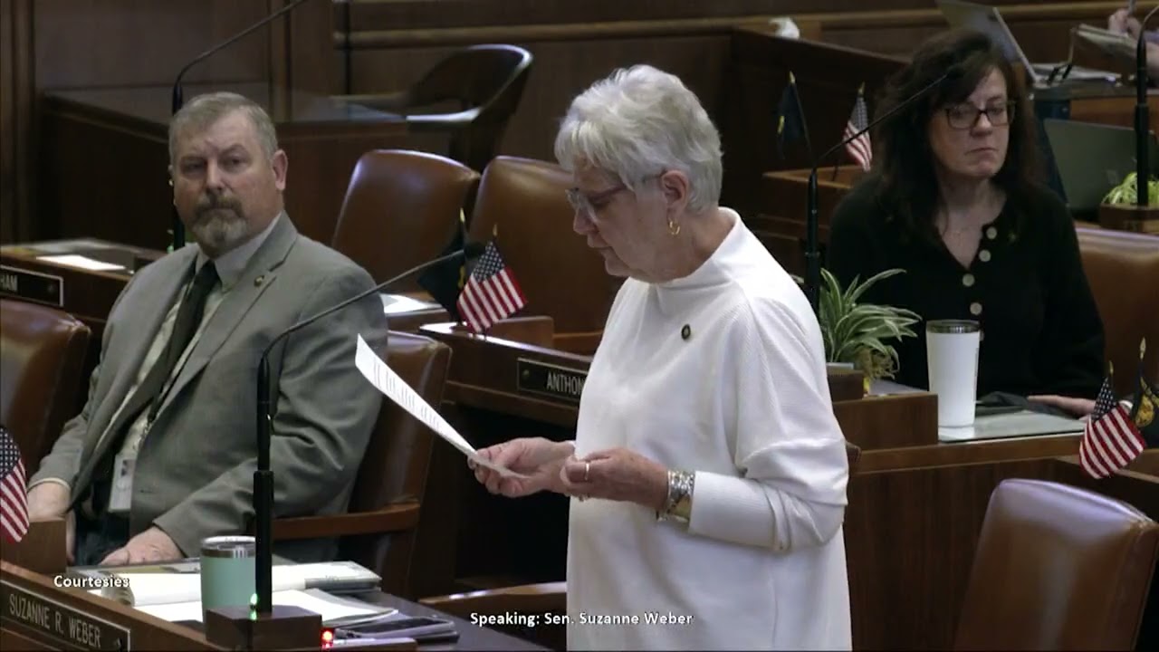 Senator Weber recognizes Miss Linda Vernonia school bus driver.