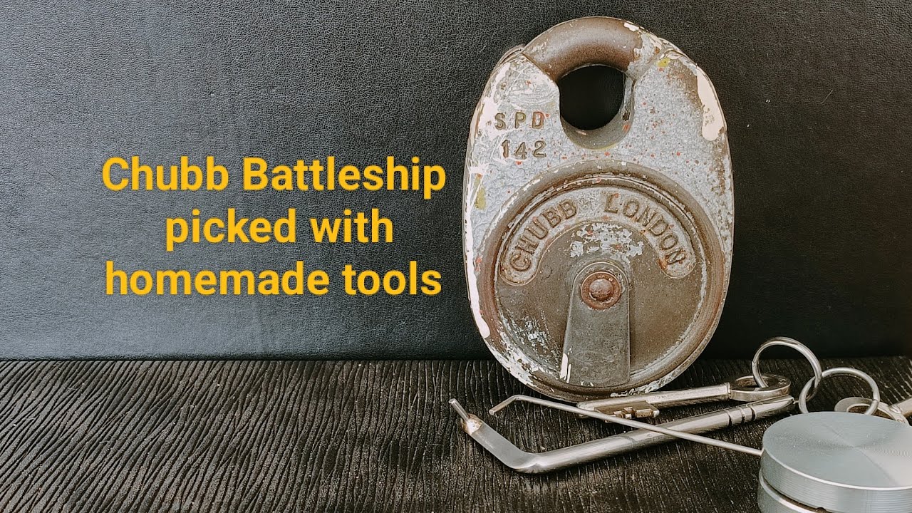 Chubb Battleship picked with homemade tools.