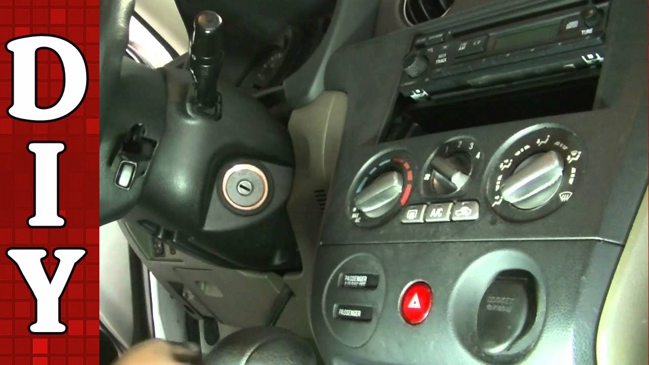 Как заменить цилиндр замка зажигания - Mitsubishi Outlander 03-06