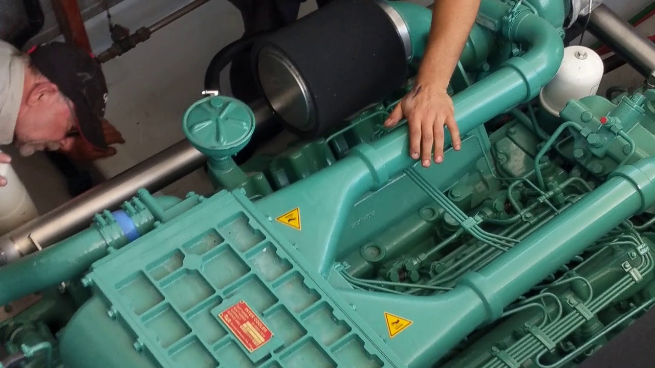 Doosan V222TIL Diesel Marine Engine Running in Marko 60
