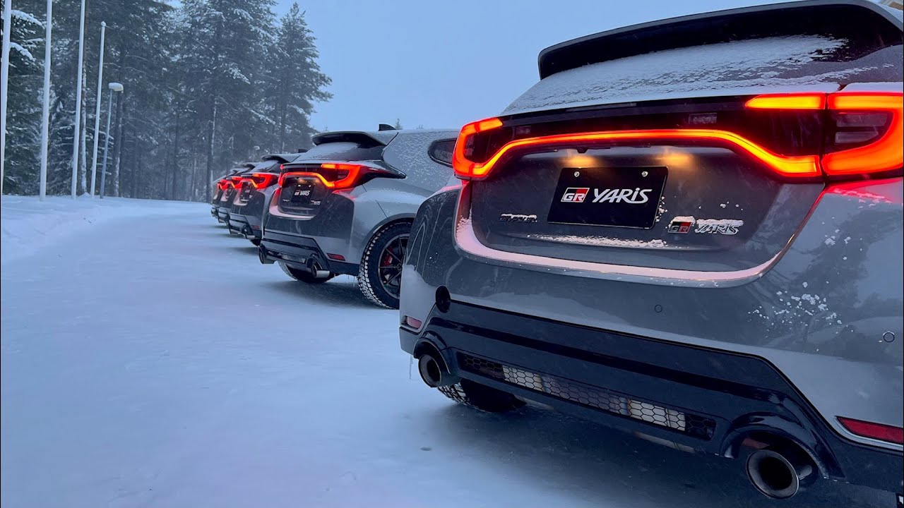 Gazoo Racing Ice driving challenge with GR Yaris Gen 2 in Kuusamo.