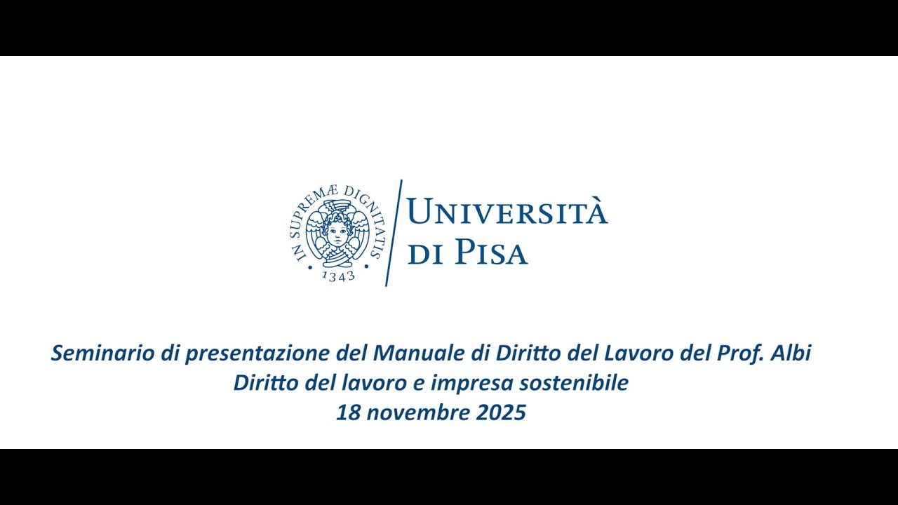 Seminario di presentazione del Manuale di diritto del lavoro del Prof. Pasqualino Albi (2025)