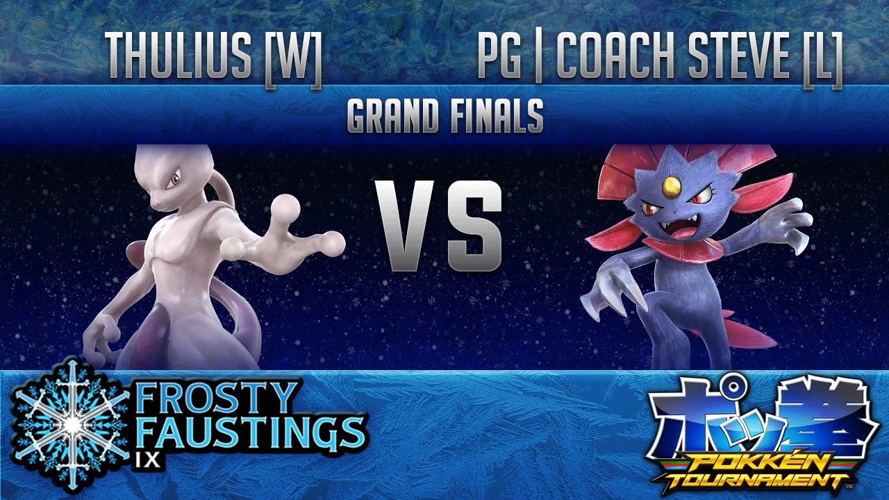 FFIX Pokken GRAND FINALS - Thulius [W] (Mewtwo) vs PG | Coach Steve [L] (Weavile)