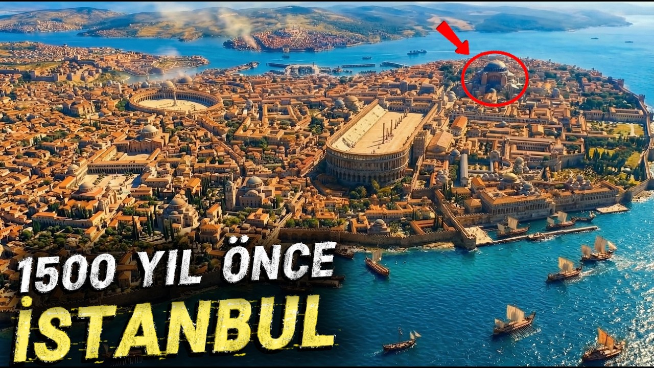İSTANBUL 1500 YIL &Ouml;NCE NASIL G&Ouml;R&Uuml;N&Uuml;YORDU? YAPAY ZEKA İLE CANLANDIRILDI!