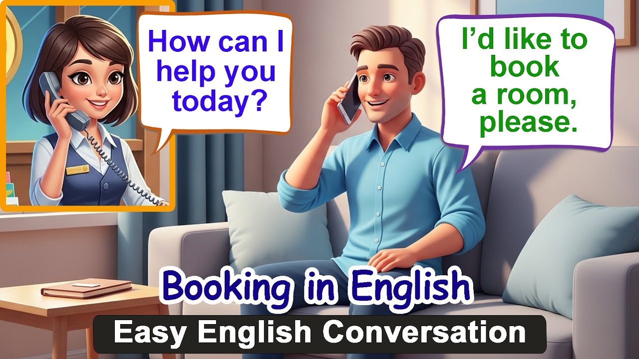 At a Hotel | English Conversation for Beginners | Booking a Room & Checking In