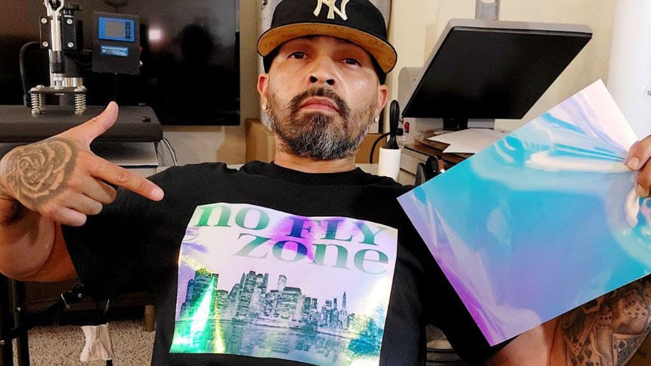 Holographic Vinyl | Sublimation | Cotton T-shirt | Tutorial