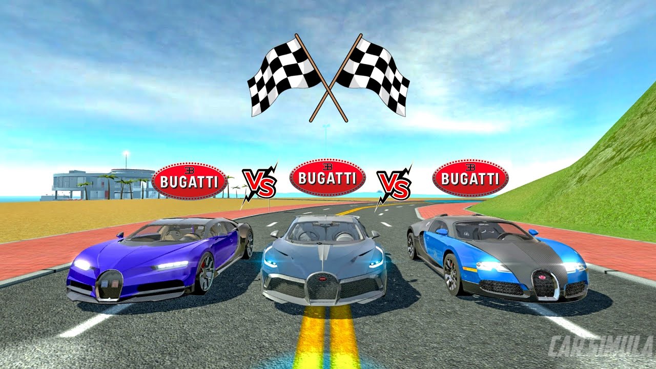 Car Simulator 2 | Bugatti Veyron VS Bugatti Divo VS Bugatti Chiron | Race&Top Speed Android Gameplay