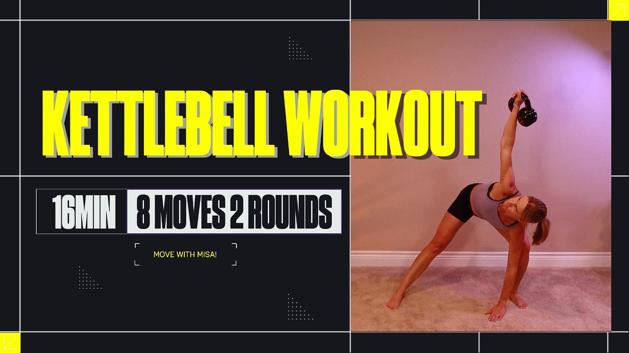💪 Full Body Kettlebell Flow | Functional Training with 8–12kg | 40s Work 20s Rest