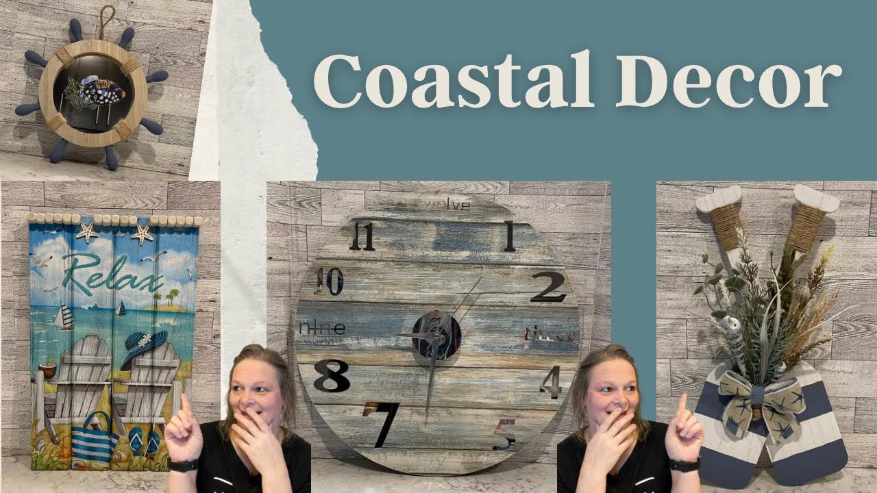 MUST SEE!!! 4 GORGEOUS Coastal DiY's | Nautical DIY's | Beach Decor | Dollar Tree DIY's