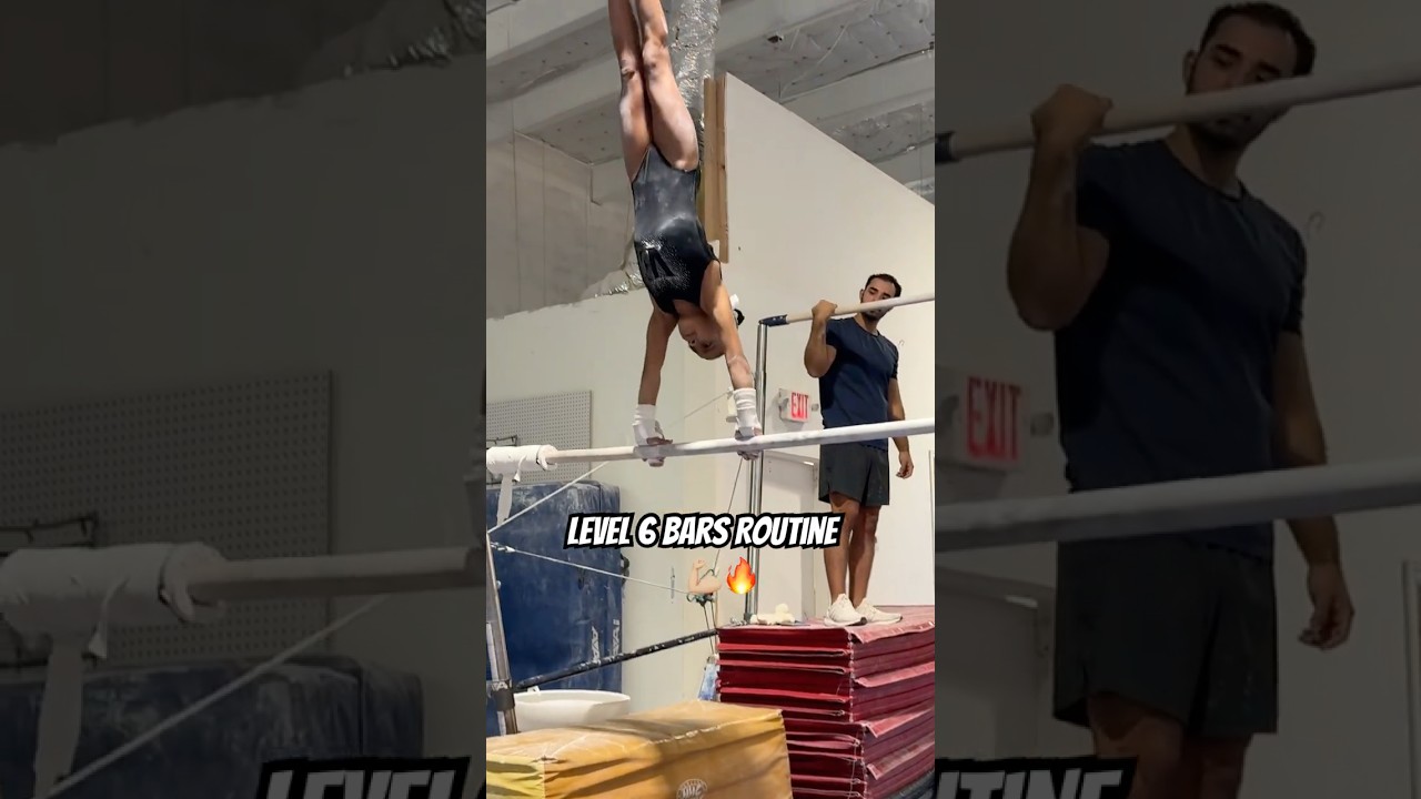 Ema&rsquo;s Level 6 Bars Routine 🔥 #gymnasticshorts #unevenbars #usagymnastics #training #strong #level6