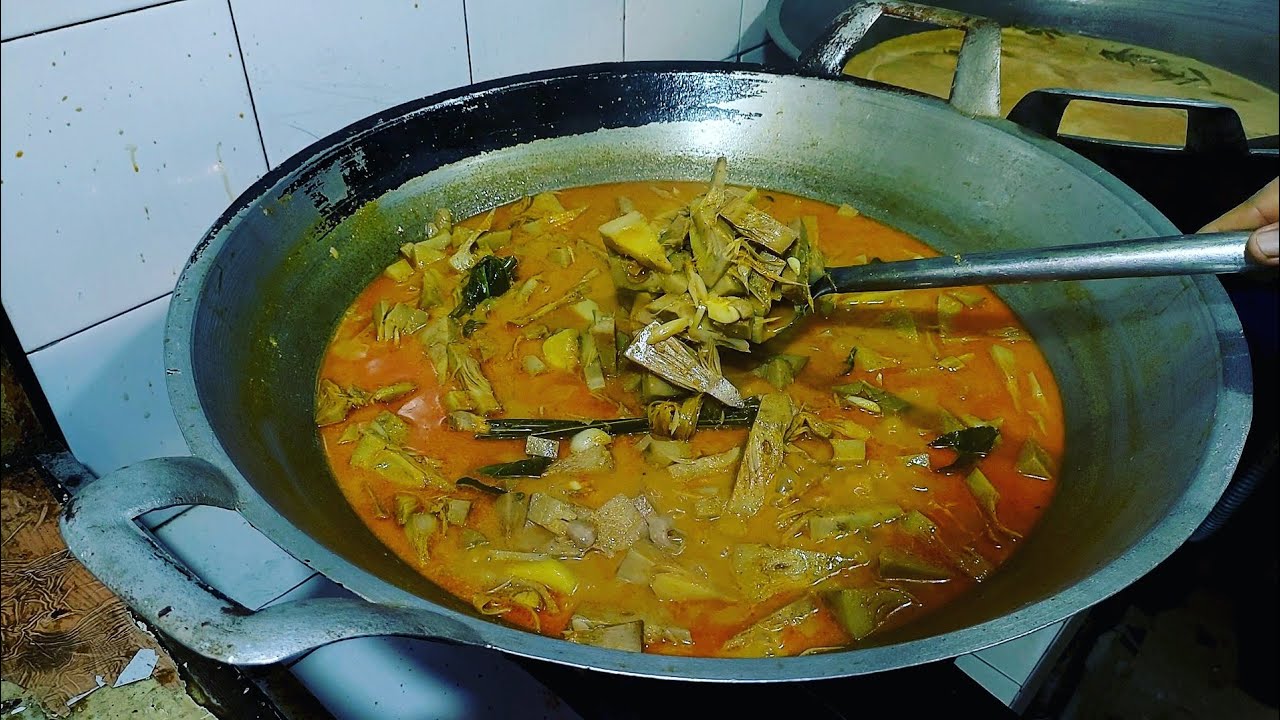 resep gulai nangka ala rumah makan padang porsi jualan|di jamin rasanya enak