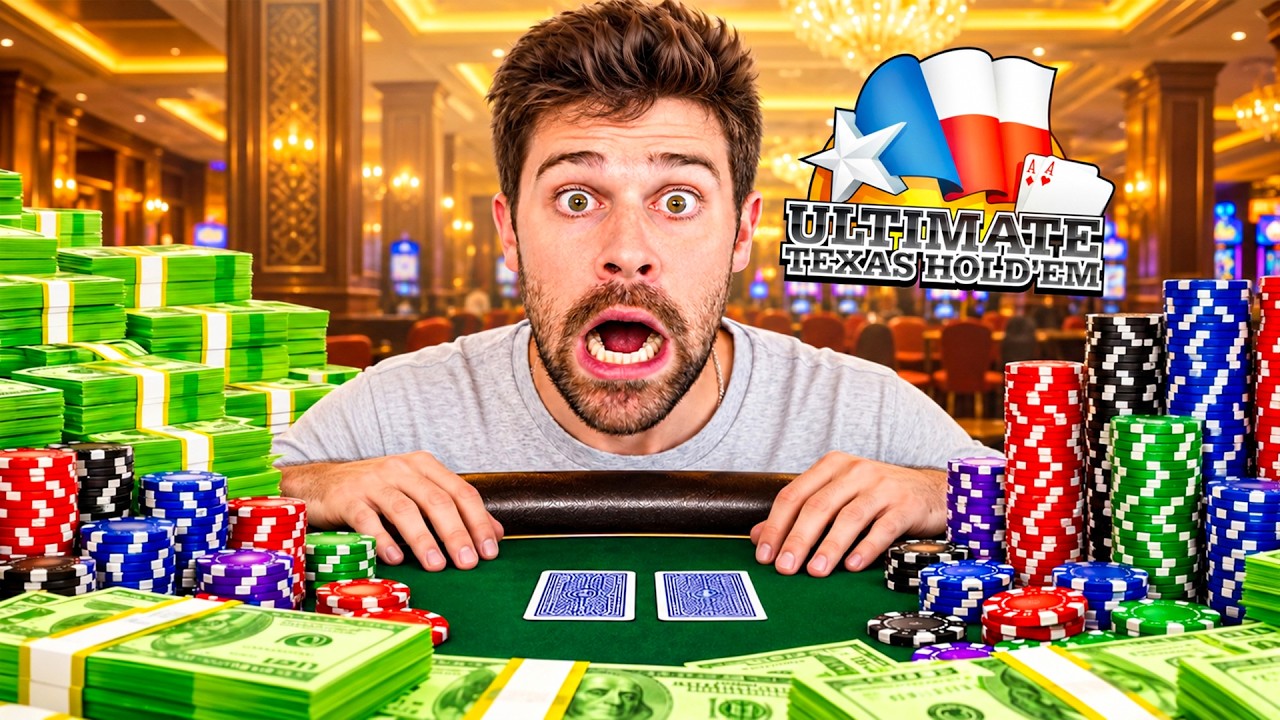 Я сошел с ума, играя на трипсах в Ultimate Texas Hold'em!