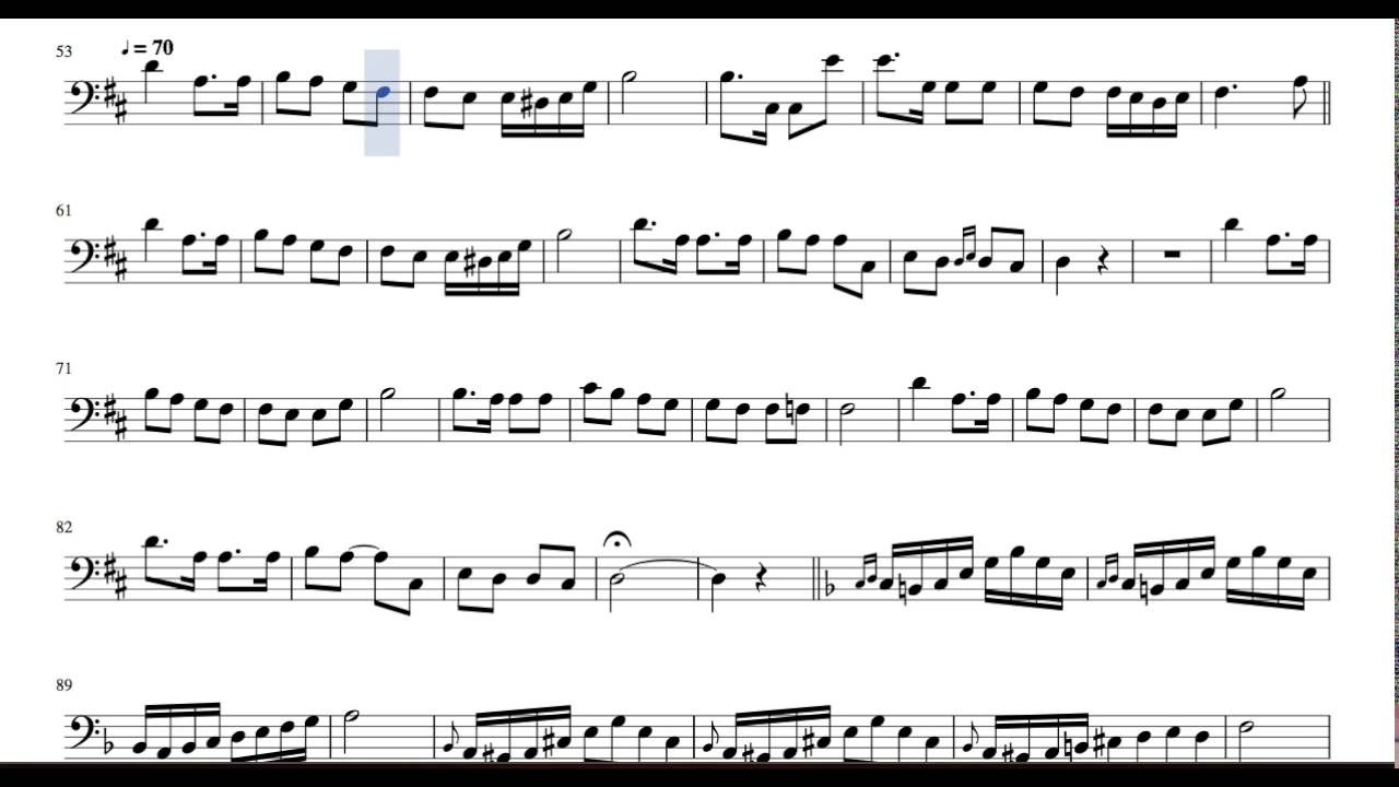 Czardas Partitura en Clave de Fa Chelo Fagot Trombón Bombardino