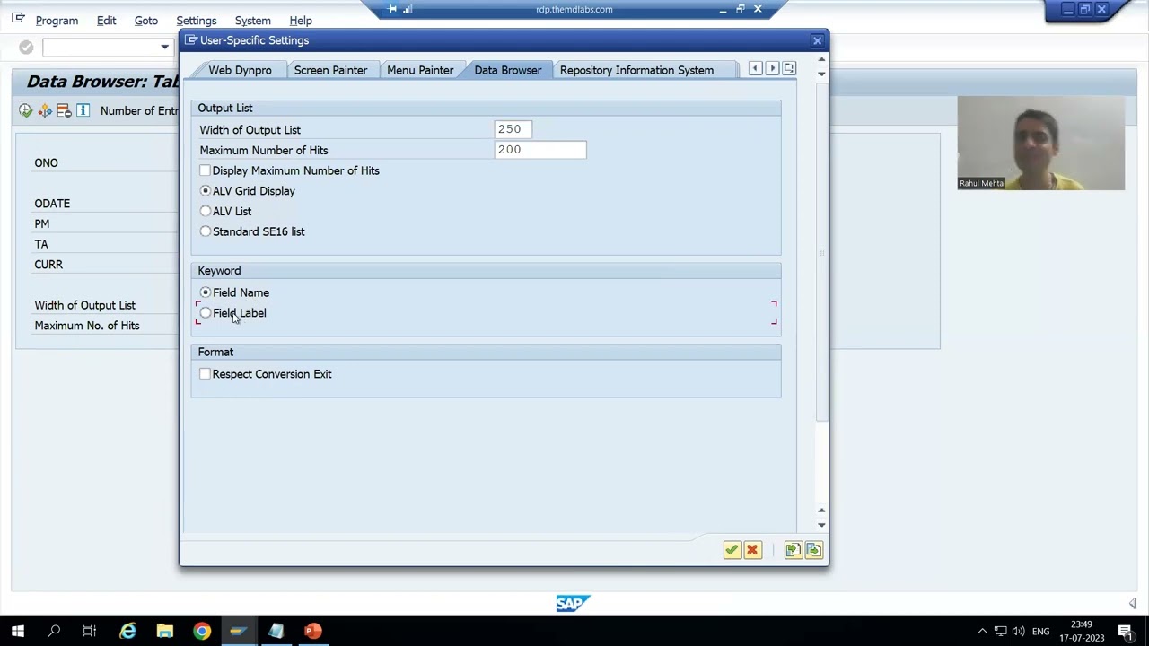 85 - ABAP Dictionary - Data Browser Part1