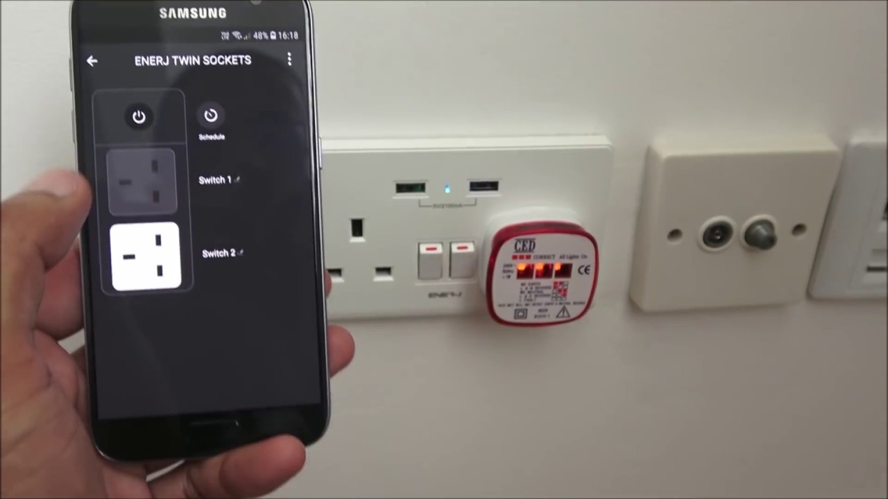 WiFi Smart Home Plug Socket works with Alexa and Google Home by ENER-J