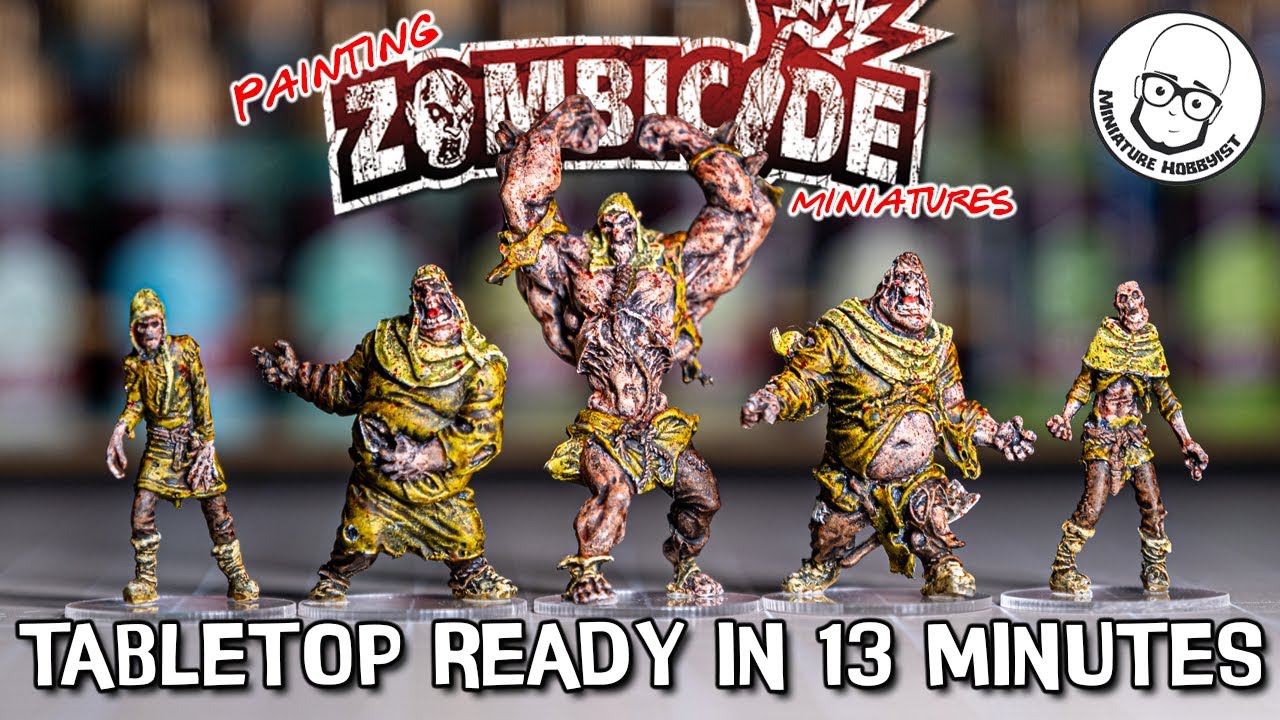 How to Speedpaint Zombicide Miniatures #Slapchop Style