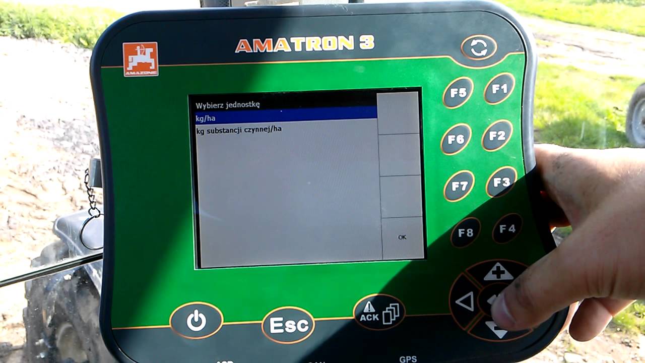 Karta aplikacji superfosfatu na Amatron 3 Amazone ZA-M hydro