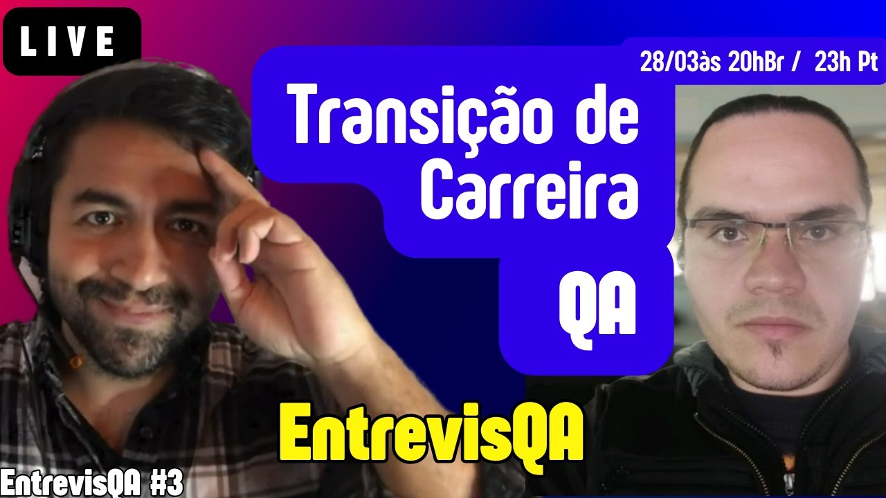 ENTREVISQA #03 - Transição de Carreira para QA a Saga! Com Walber Tavares