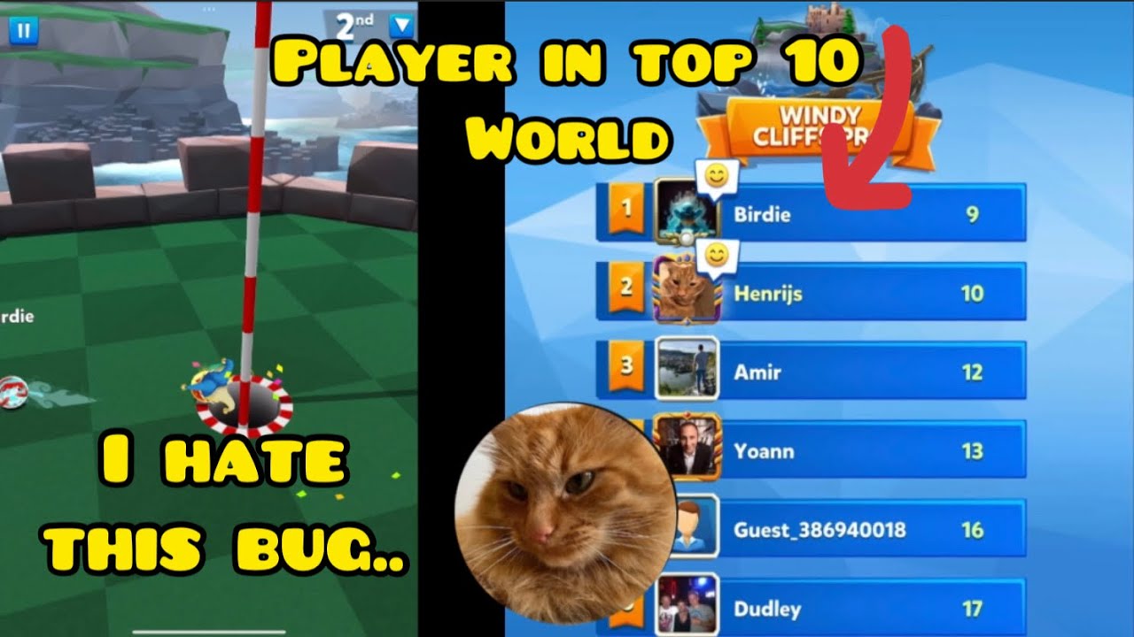 Played a game with top 10 world player in golf battle