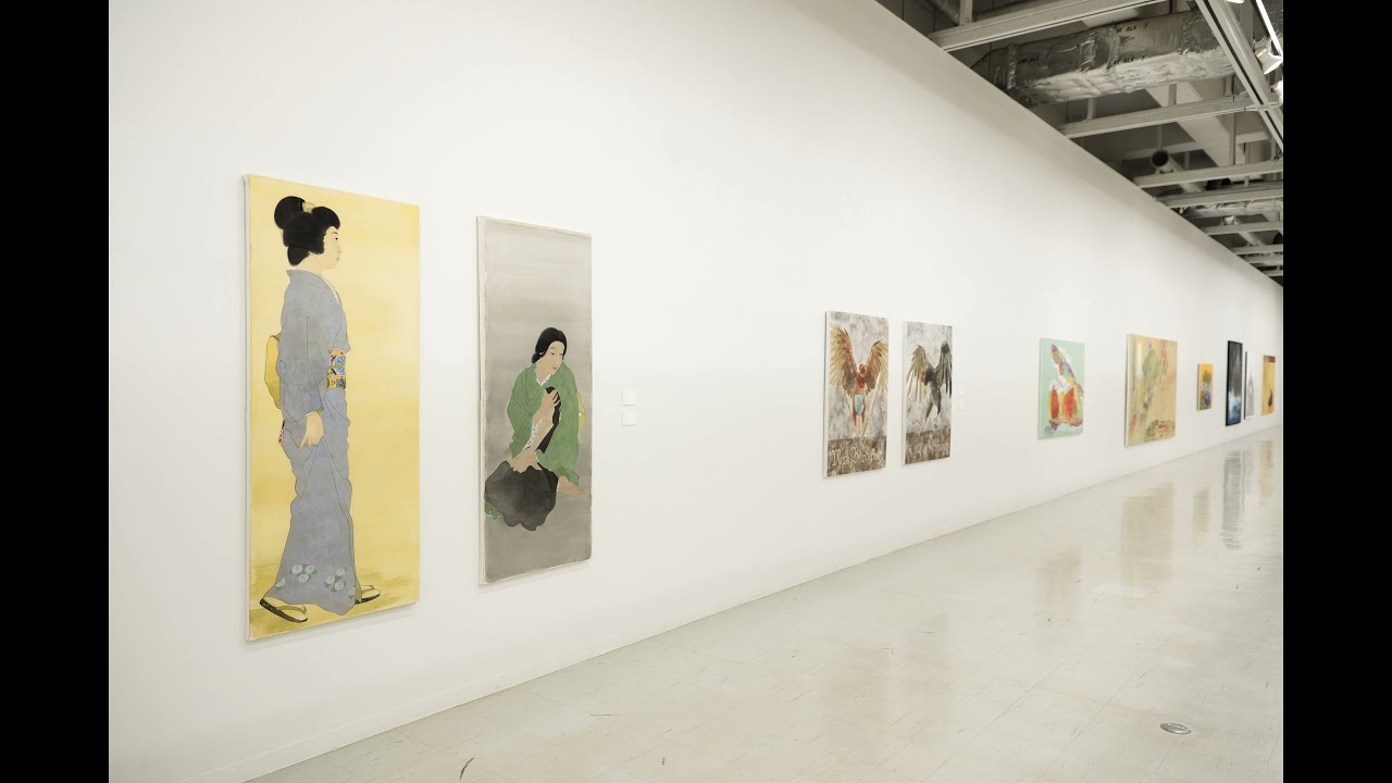 武蔵野美術大学日本画学科学部4年生・大学院2年生有志展「ひととなり」会場風景