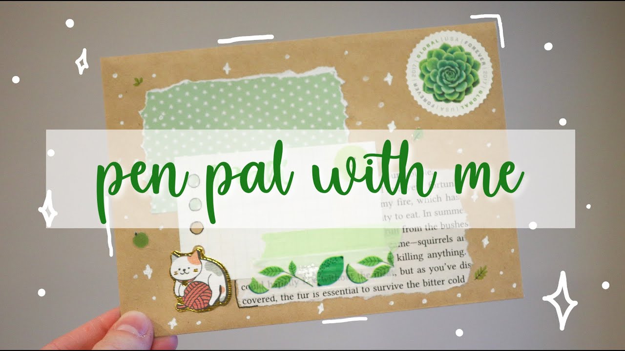 pen pal with me! | green/spring theme