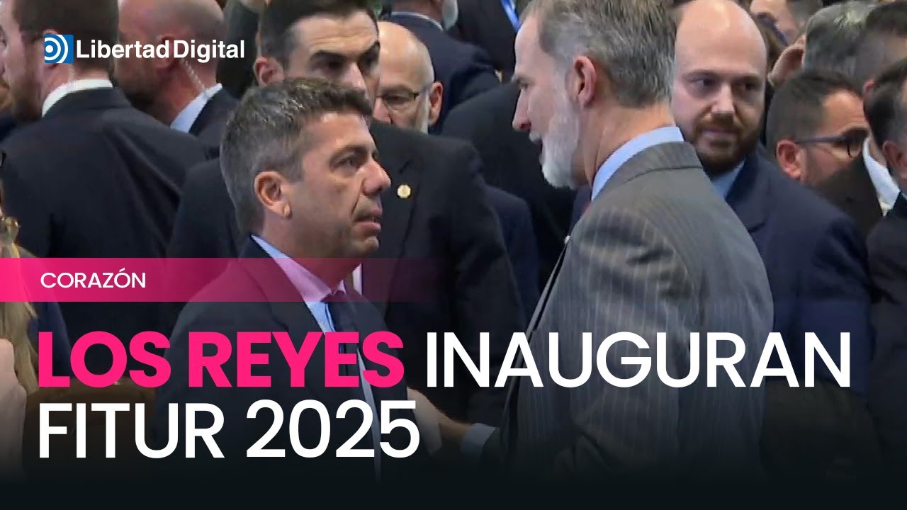 Los Reyes inauguran Fitur 2025 con emotiva visita al stand de Valencia tras la DANA