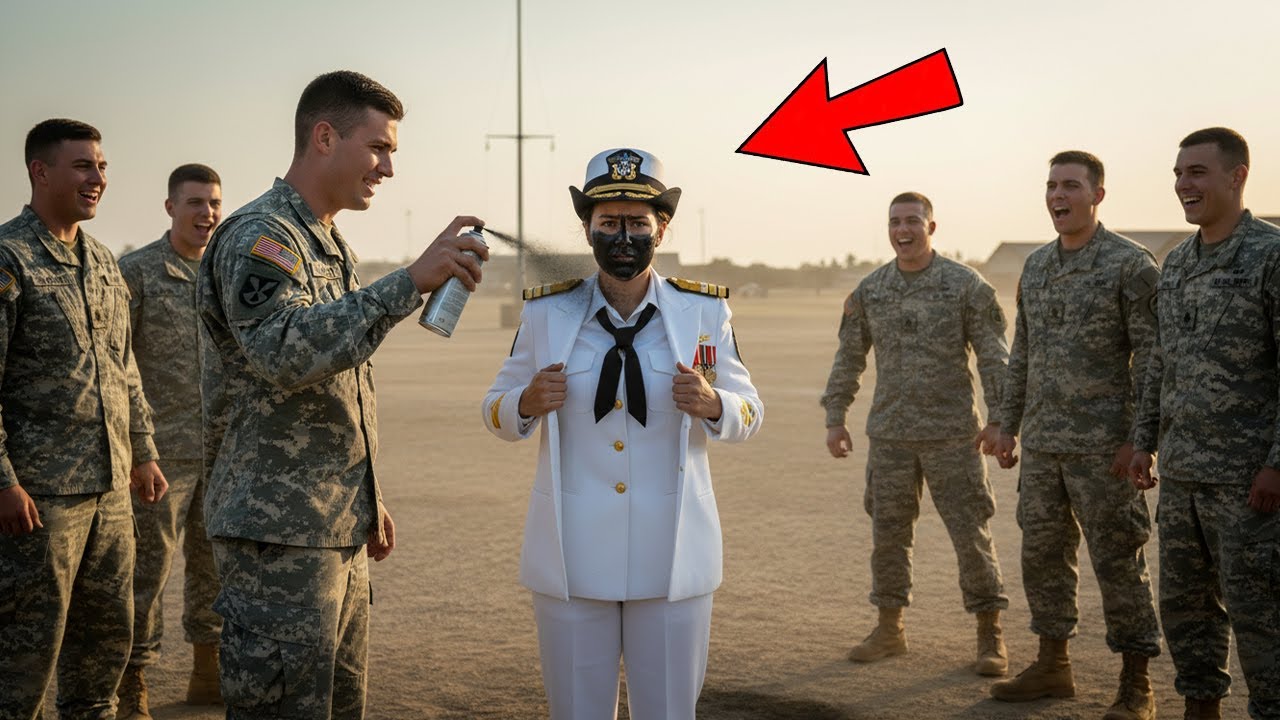 Soldat besprüht die falsche Rekrutin – sie war die Admiralin der Basis