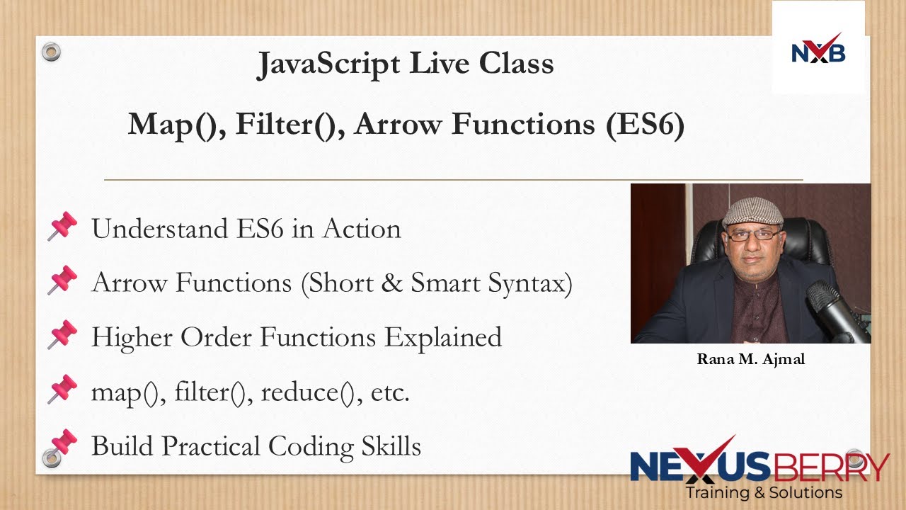JavaScript Live Coding | Arrow Functions, Map & Filter Explained (ES6 Higher Order Functions)