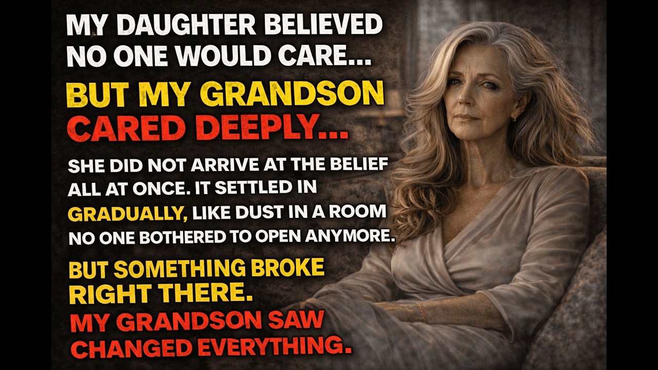 MY DAUGHTER BELIEVED NO ONE WOULD CARE… BUT MY GRANDSON CARED DEEPLY…