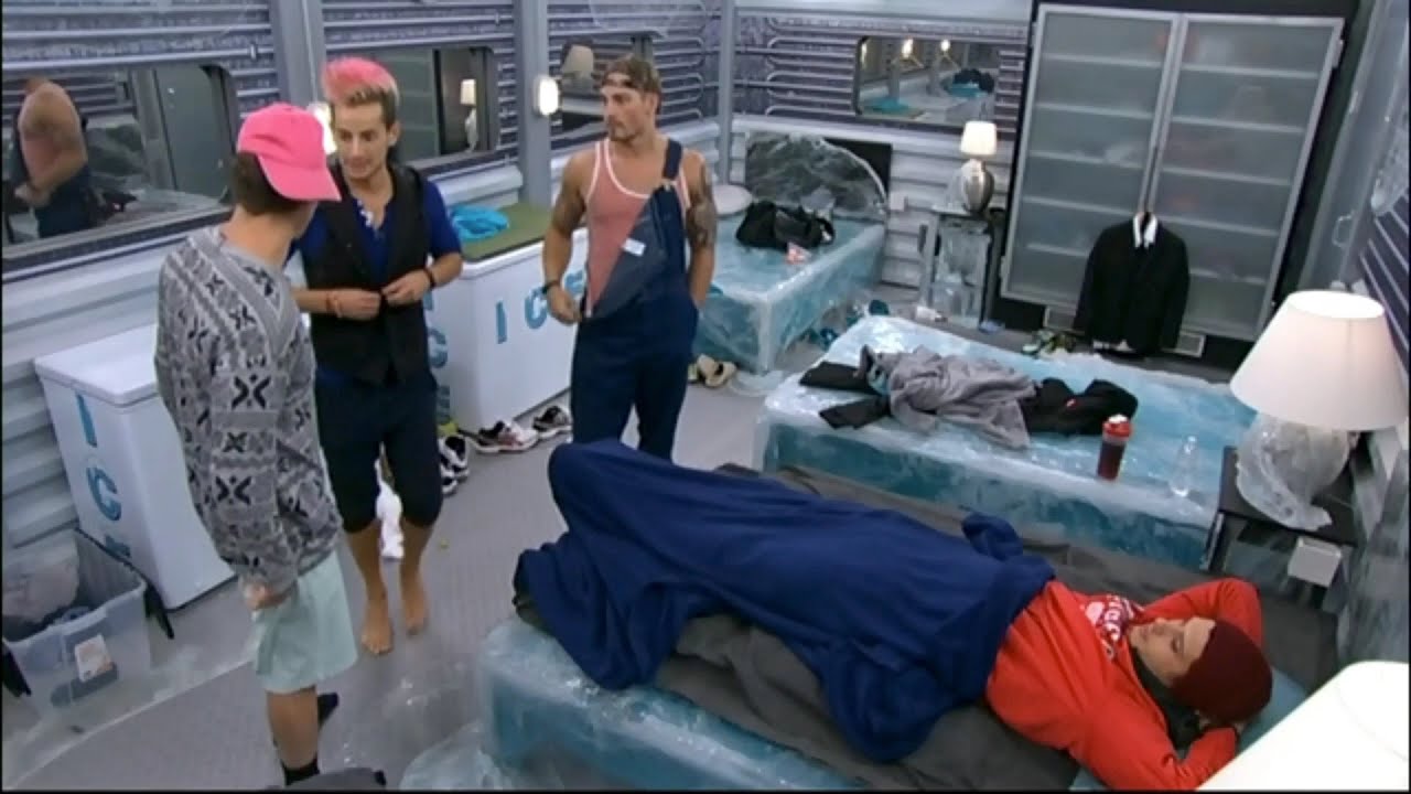 BB16 8/08 1:18am - Cody, Zach, Caleb & Frankie Talk, Caleb is Fired Up About Nicole