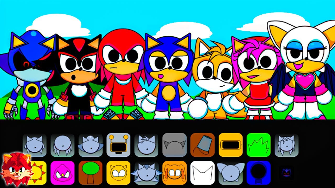 TODOS LOS PERSONAJES de SONIC en INCREDIBOX SPRUNKI !! (Increible)