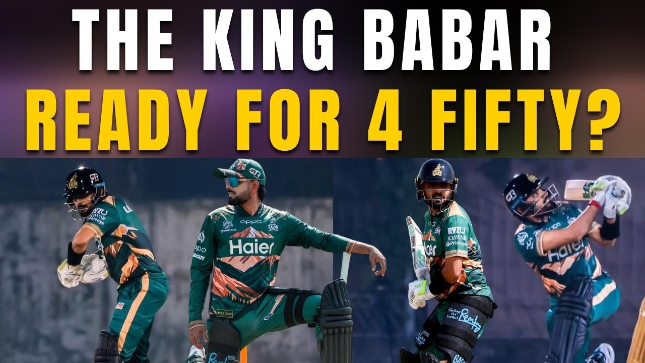 Babar Azam Hard Practice for next match against Islamabad