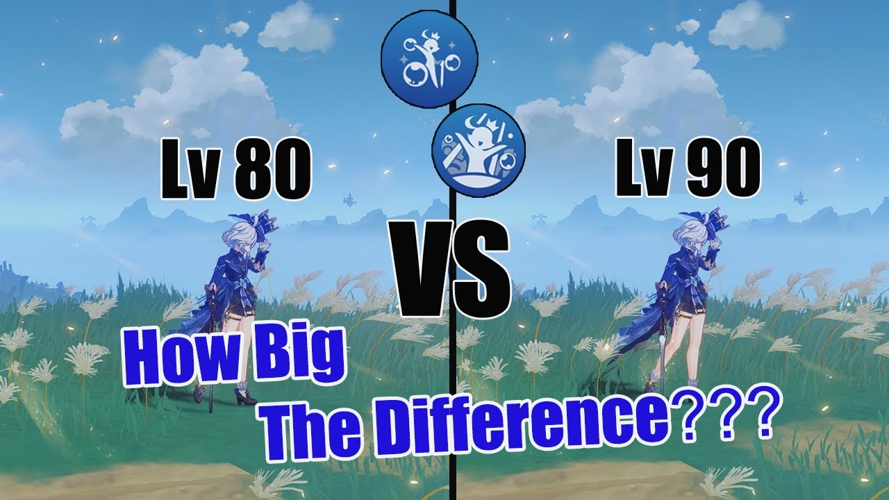 Furina Lv 80 vs Lv 90 Damage and Heal - Genshin impact