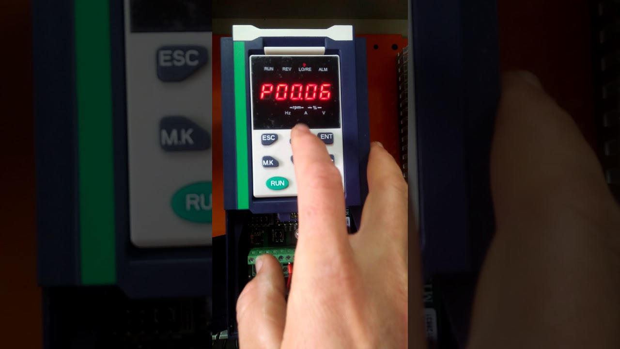 parametrage variateur de vitesse veikong