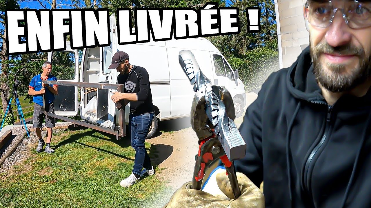 Je livre enfin la grande TRAPPE DE CAVE en métal… avec une poignée surprise !