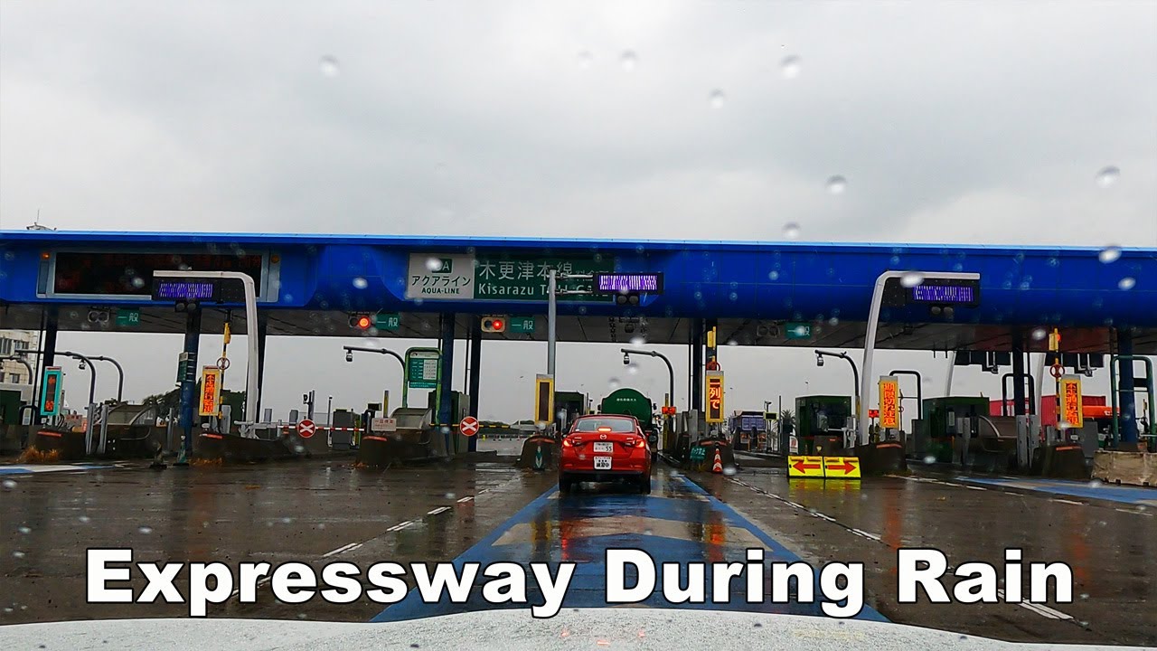 Rainy Day Drive Japan 4K - Express way
