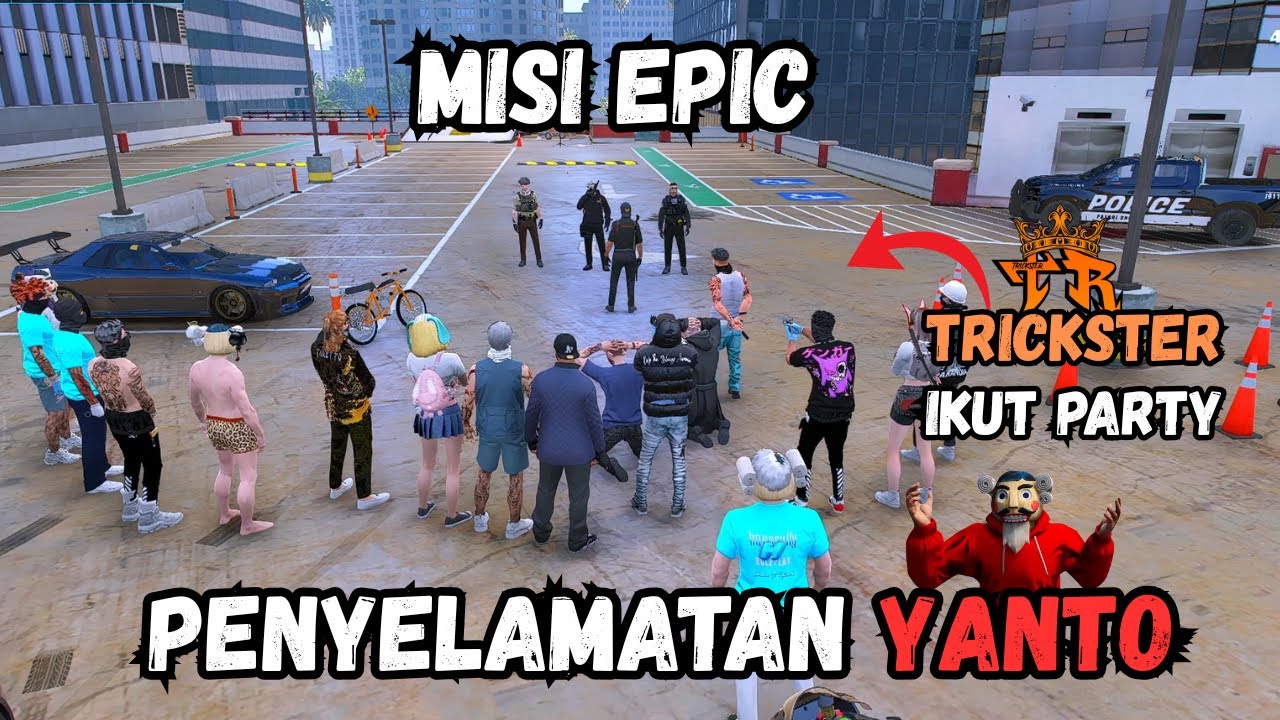 MISI PENYELAMATAN YANTO | TRICKSTER DAN WARGA GARKOT BERSATU - GTA V ROLEPLAY