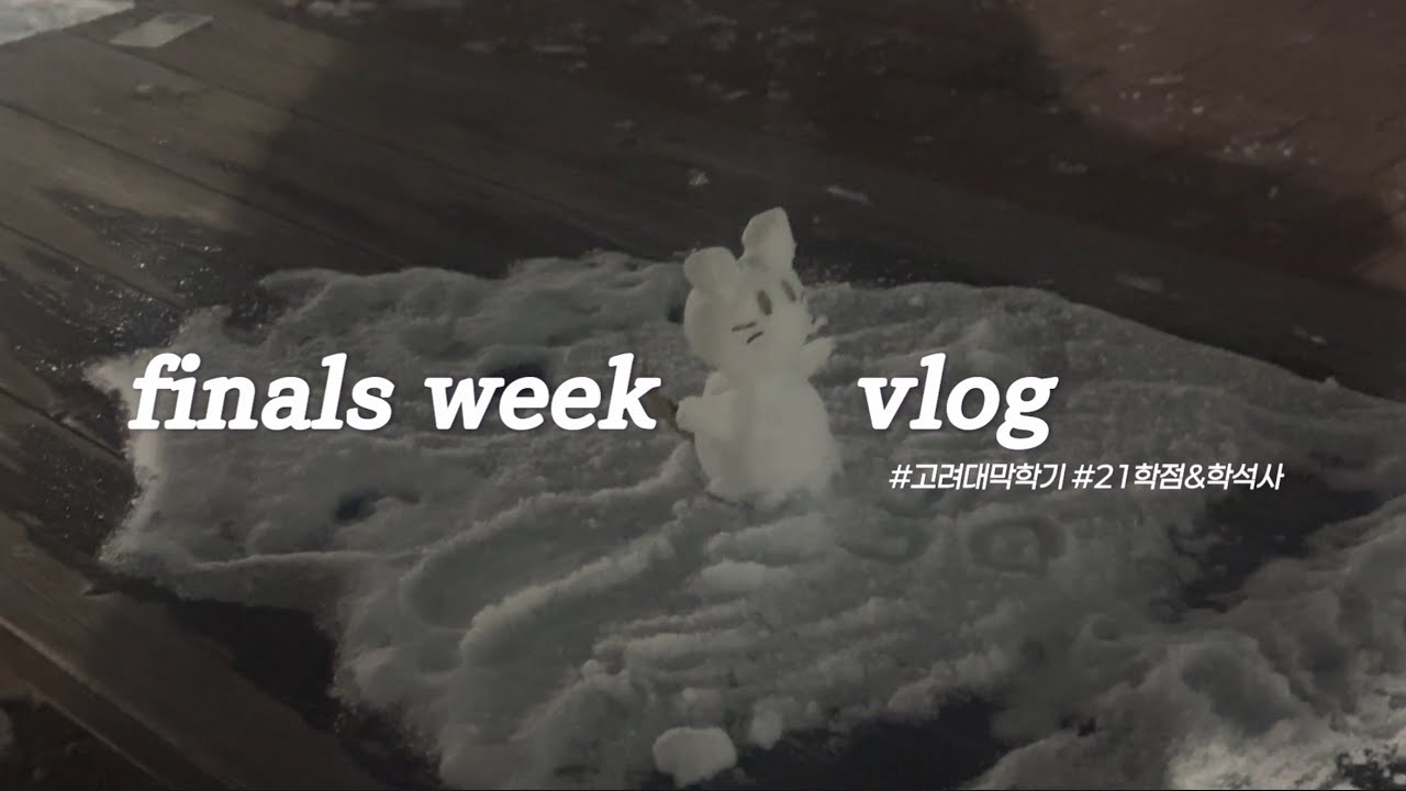 고려대 학부 마지막 시험기간 브이로그 .. 😴 누가 막학기에 학석사 & 21학점을 들어요 ..? 🙋🏻‍♀️ 저요