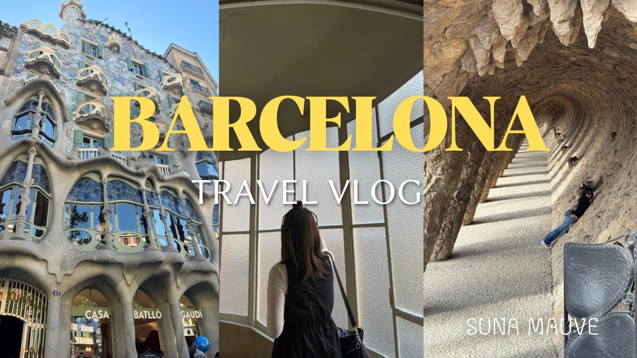 Travel Vlog : Exploring Barcelona | Gaudi’s Architecture | Spanish Food | バルセロナ旅行 | 世界遺産・ガウディ建築巡り🇪🇸