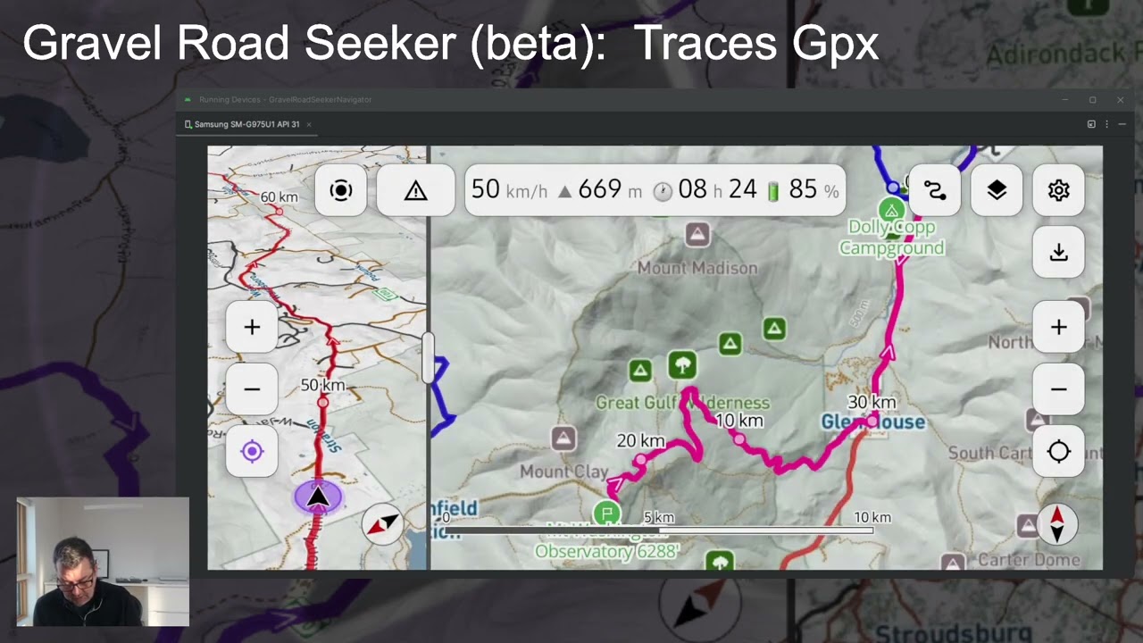 Gravel Road Seeker (Beta):  Traces GPX