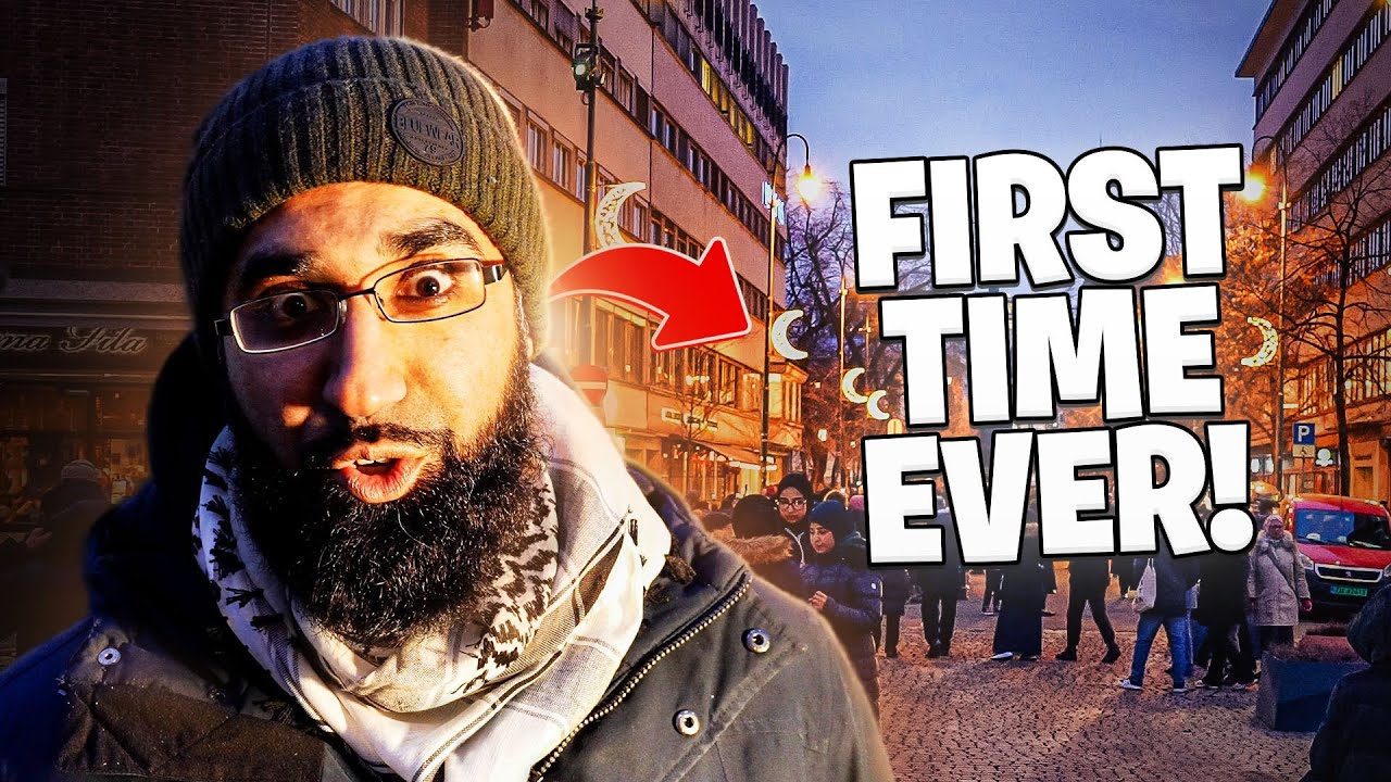 OMG! Norway is putting up Ramadan lights!