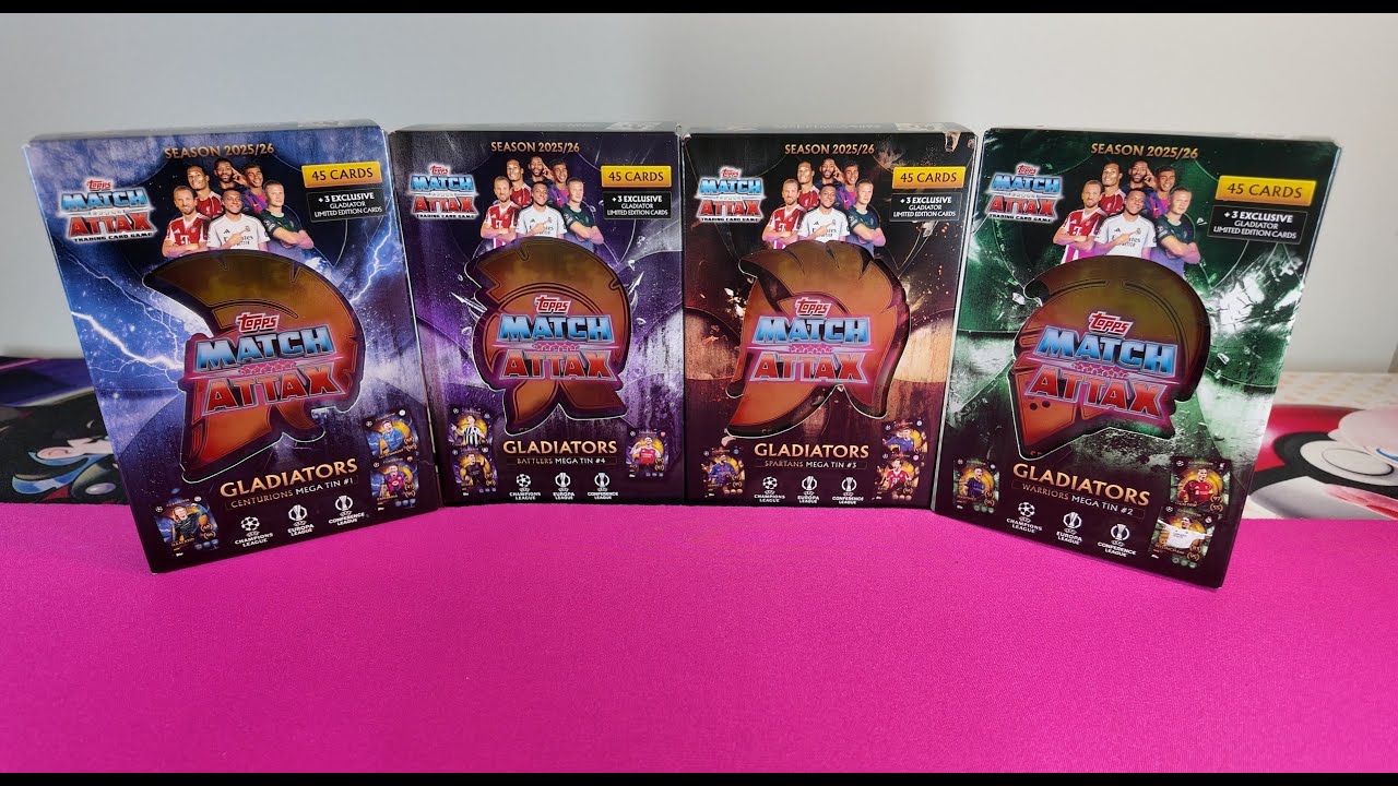 Topps Match Attax TCG (2025-2026 Season) Gladiators Tin Unboxing