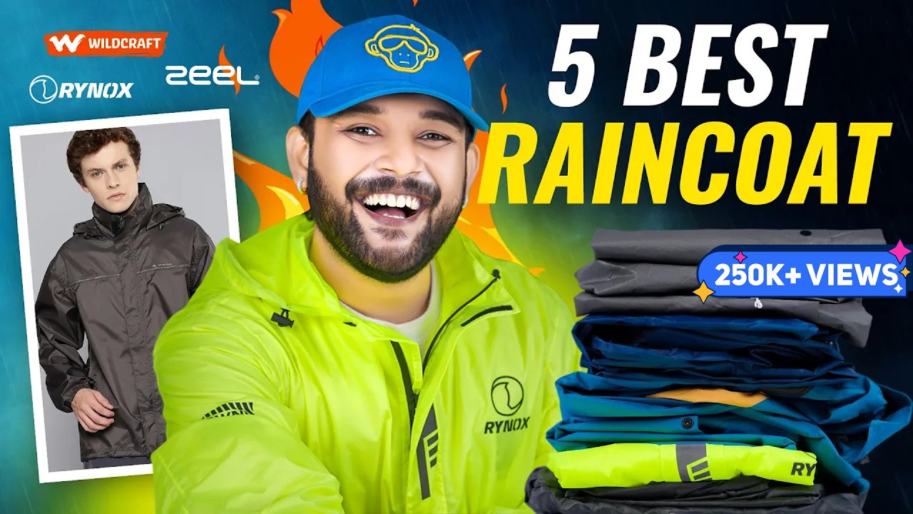5 Best Raincoats/Rain Jackets For Everyone🔥Wildcraft, Zeel, Rynox Rain Coat Haul Amazon | ONE CHANCE