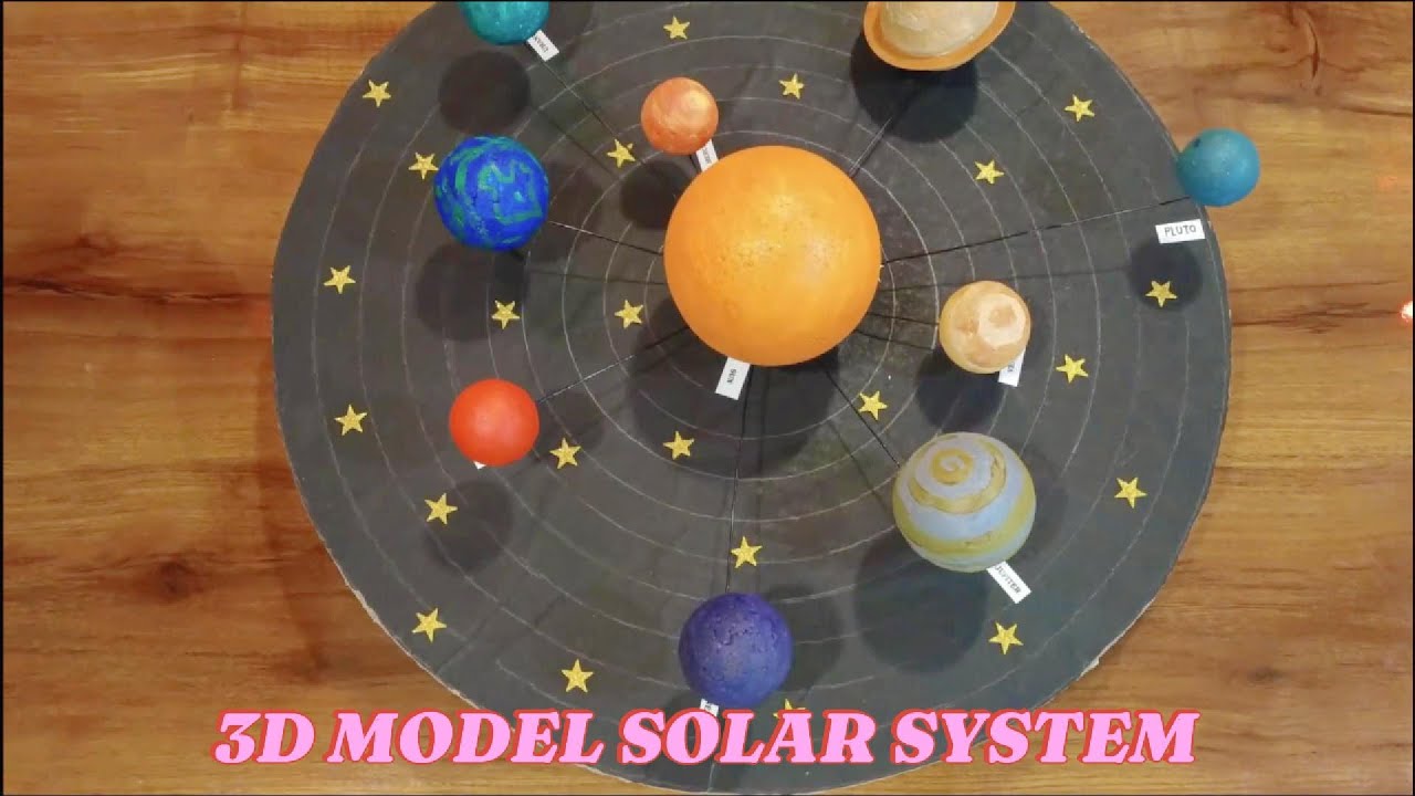 HOW TO MAKE 3D MODEL OF SOLAR SYSTEM AT HOME