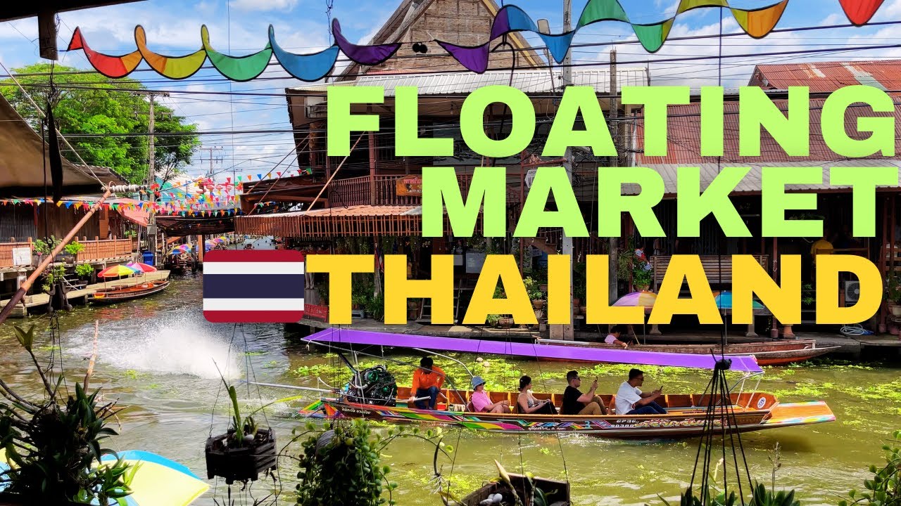Inside Bangkok's Floating Market 🇹🇭 | Stunning 4K 60fps Tour of Damnoen Saduak (No Talking)